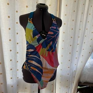 Trina Turk size 8 one piece swimsuit